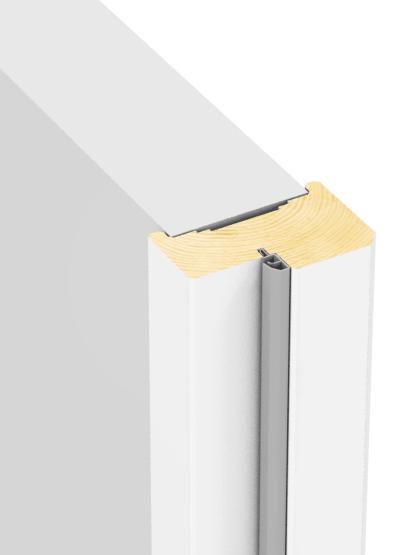 Bloc-porte alvéolaire à rive droite - prépeint - huisserie H90