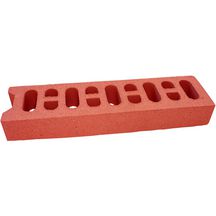 Brique perforée terre cuite Terreal BP01 lisse 22x10,5x5cm rouge