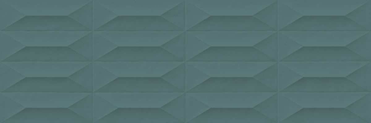Carrelage Mural Faience Tempera Verde Trape 3d Structure 30x90 Cm Ragno