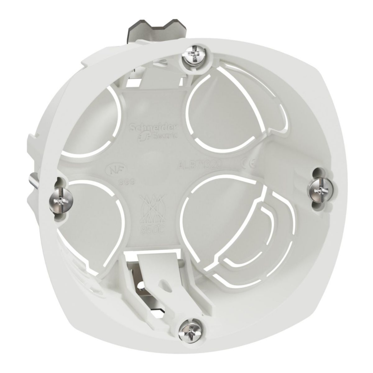 Boîte D'encastrement Schneider 1 Poste - Format 67mm, Profondeur 40mm, Référence ALB71320 - Neuf