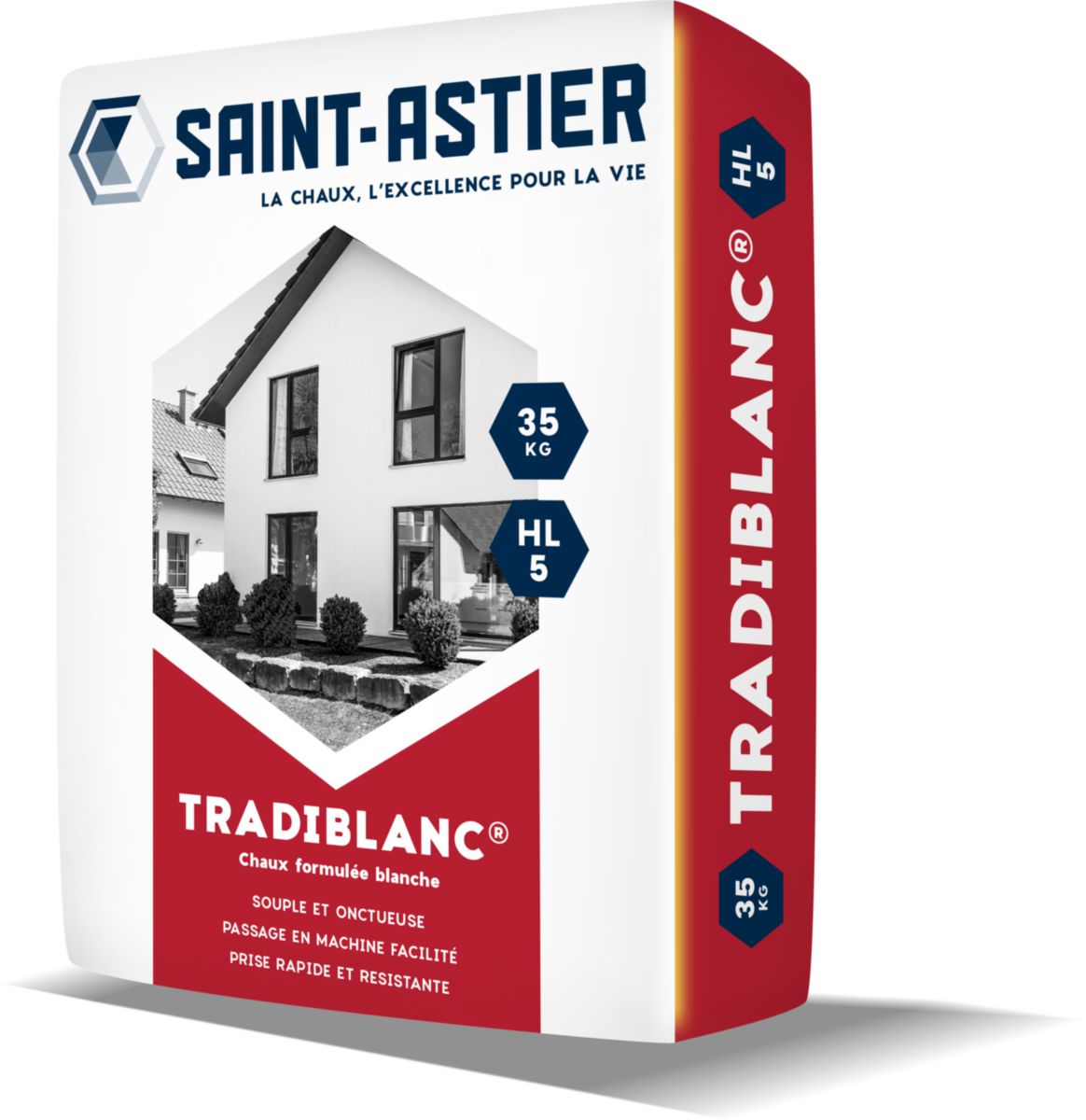 Mortier de chaux et de ciment Tradiblanc HL5 sac de 35 kg SAINTASTIER