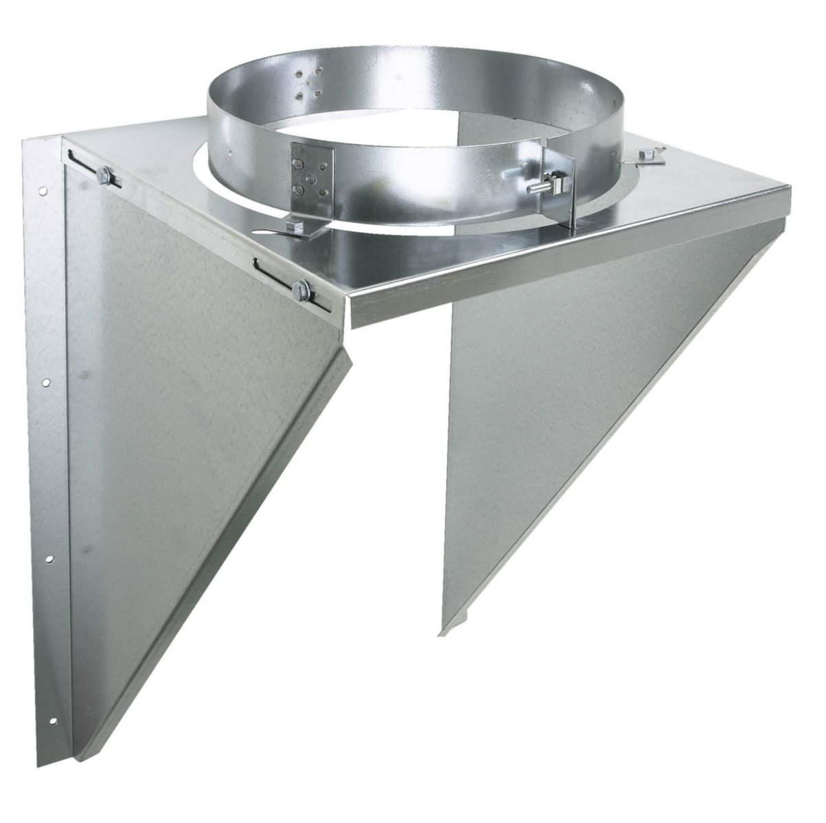 Support mural de conduit de cheminée InoxGalva Ø 180/230 mm POUJOULAT