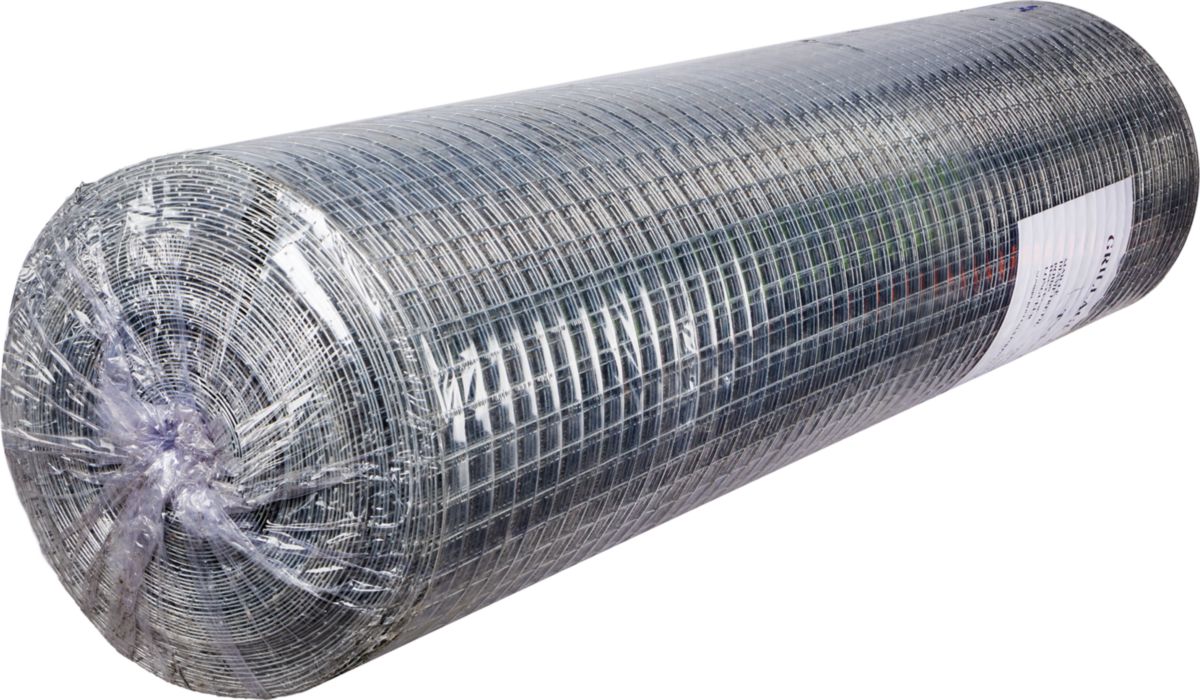 Grillage damier galvanisé maille 19x19 mm rouleau 1x25 m Ø fil 1,05 mm