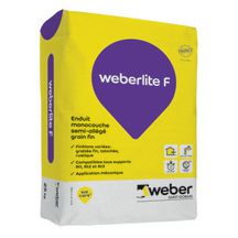 Enduit d'imperméabilisation coloré weberlite F - blanc cassé 001 - sac de 25 kg Enduit d'imperméabilisation coloré weberlite F - blanc cassé 001 - sac de 25 kg