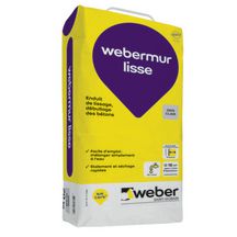 Enduit webermur lisse pour débullage et lissage de béton - sac de 20 kg
