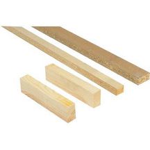 Semelle pour cloison alvéolaire Prégyfaylite - bois aggloméré - 24x48 mm - L. 2,03 m