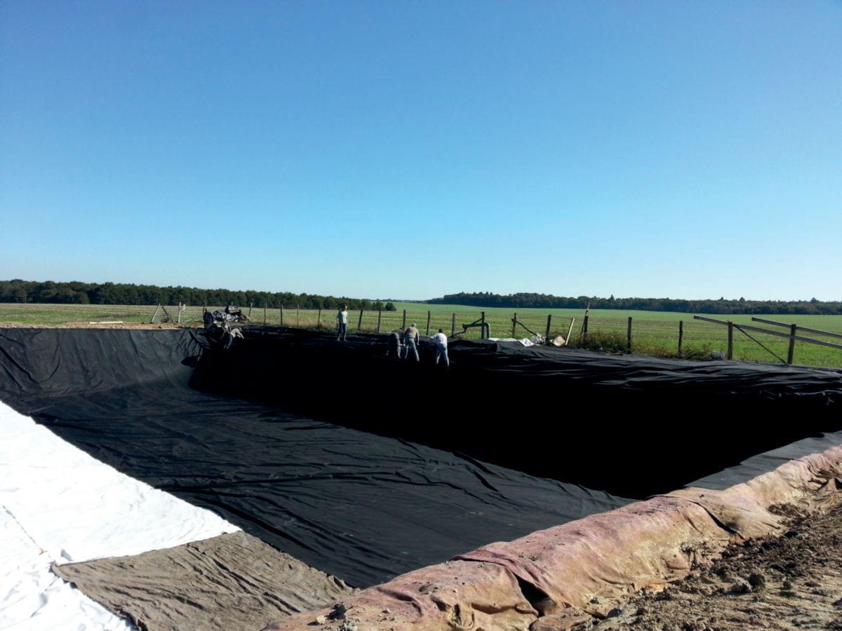 Kit Filtre à Sable Vertical Drainé 25m2 Géomembrane EPDM 2D étanchéité des bassins - 0,75 mm - FLEXIRUB