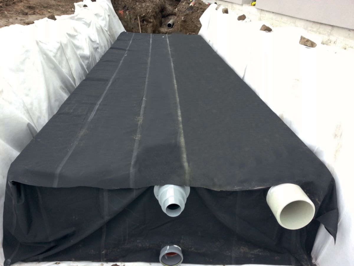 Kit Filtre à Sable Vertical Drainé 25m2 Géomembrane EPDM 3D étanchéité des saul - 0,75 mm - FLEXIRUB