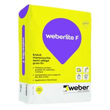 Enduit d'imperméabilisation coloré weberlite F - ton pierre claire 015 - sac de 25 kg