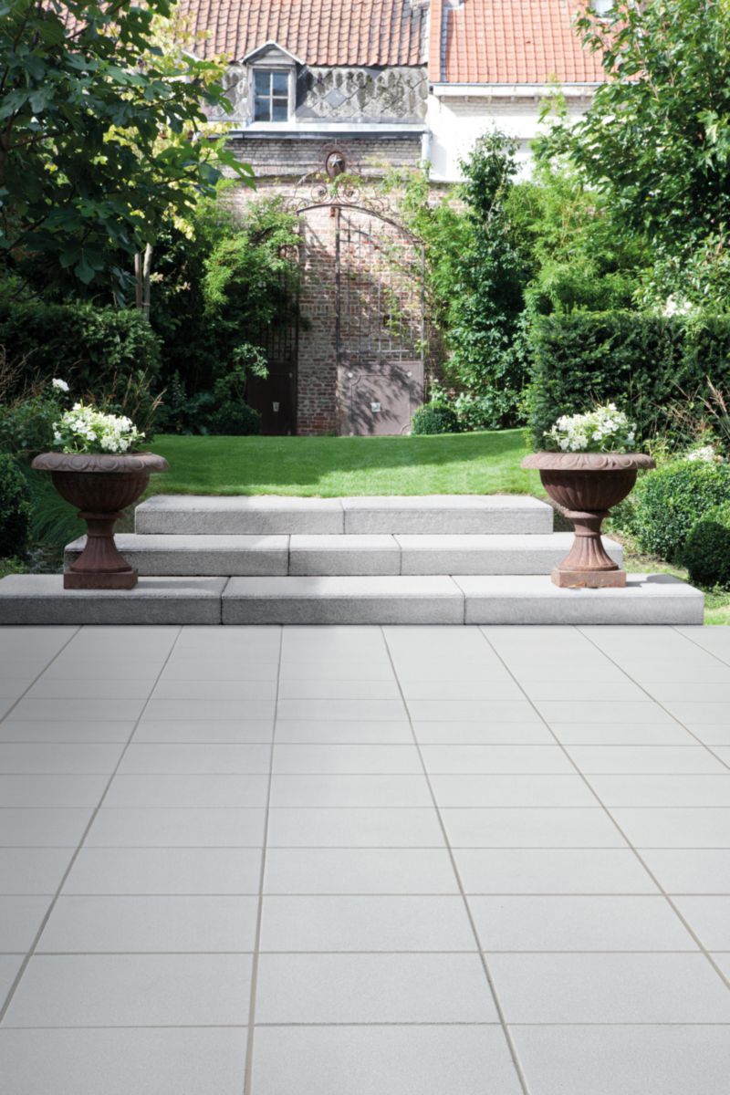 Dalle De Sol Exterieur Romantic Beton Teinte Grigio 60x60x4 Cm Alkern