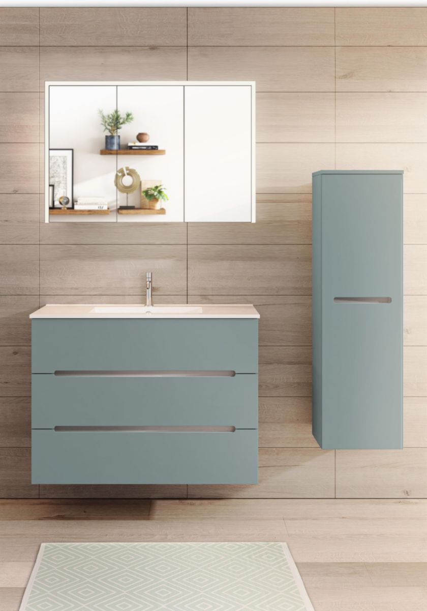 Meuble bas Bento L100 Baltique mat tiroirs prise de main Réf