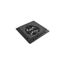 Plaque à dalle Essentiel - polypropylène recyclé - noir - 206x206 mm