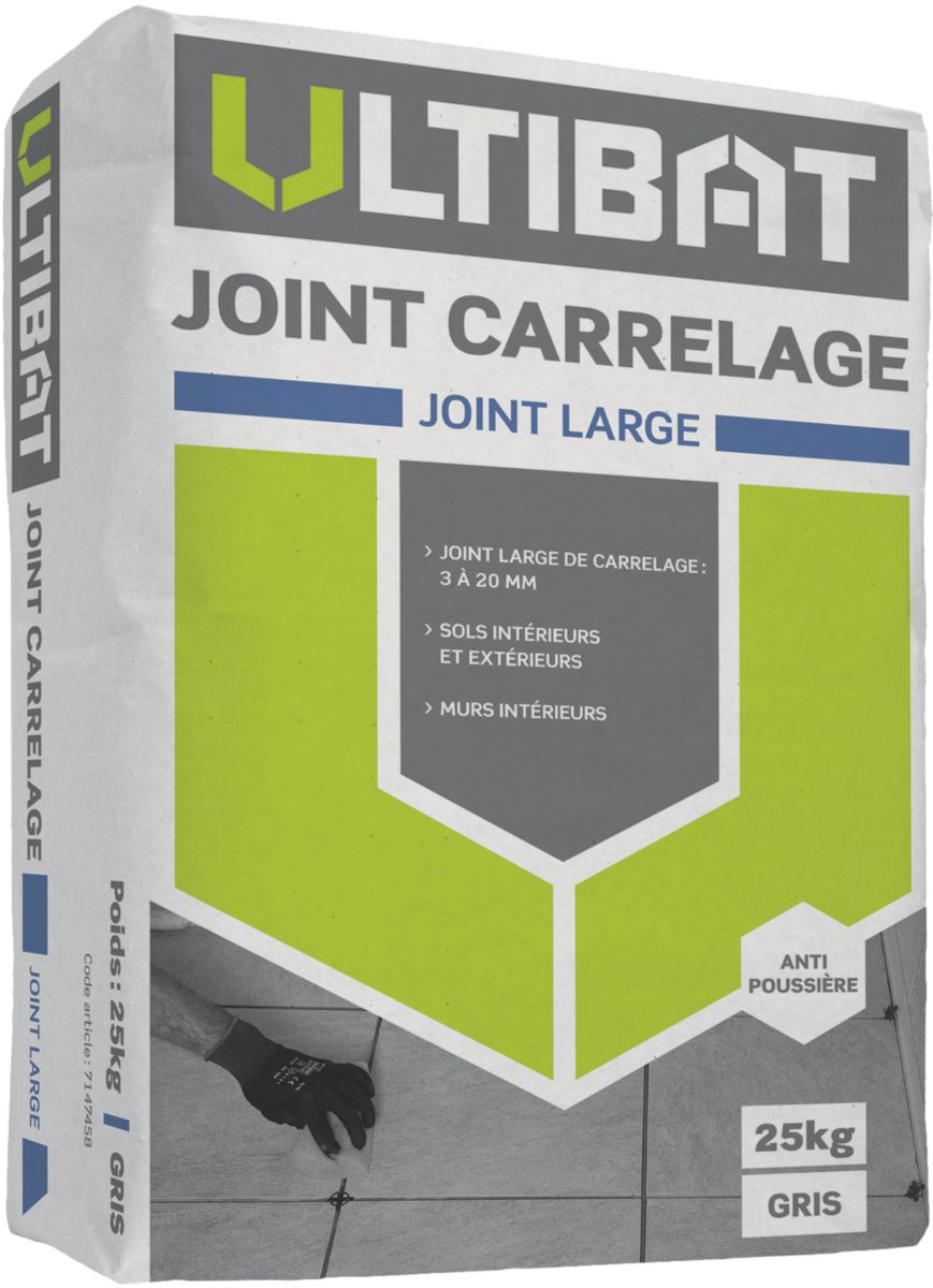 Mortier de jointoiement large gris sac de 25 kg ULTIBAT