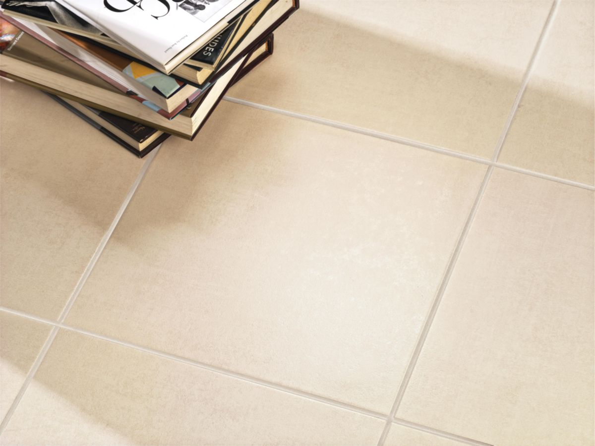 Carrelage sol intérieur grès émaillé Vivendo - beige - 45x45 cm - CINCA