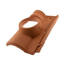 Tuile à douille 65 RC pour Romane Canal - terre cuite - rose charentais - Ø 150 mm
