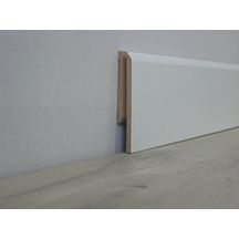 Plinthe standard - bord arrondi - blanc - 14x80x2400 mm