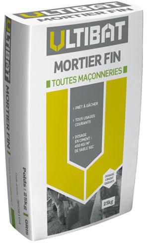 Mortier fin Ultibat sac de 25kg ULTIBAT