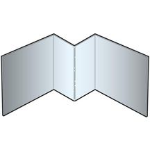 Profil angle interieur aluminium laqué pour bardage Cedral Lap brun argile L. 3 m