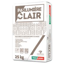 Enduit de restauration à la chaux Parlumière Clair pour bâti ancien - blanc - sac de 25 kg