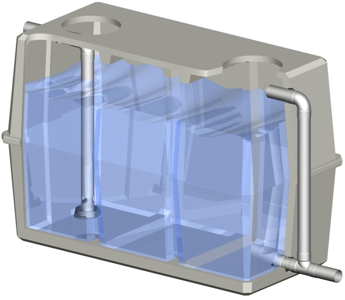 Cuve de rétention 5000 litres béton avec kit - SEBICO