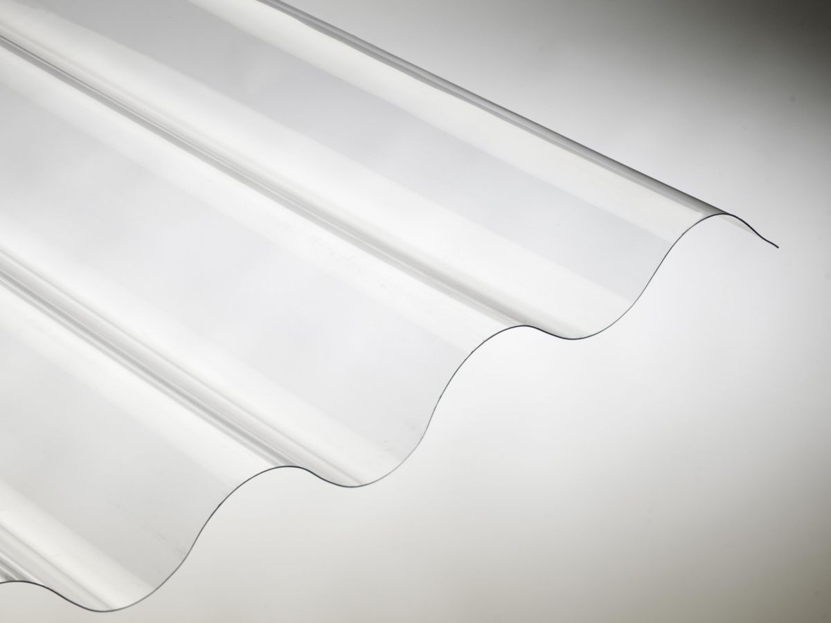 Kit De Fixation Pour Plaque Ondulée Grandes Ondes Plaque ondulée grande onde PVC GO 92 - 5 ondes 1/2 - 2,50 m x 0,92 m -  Epaisseur : 1,2 mm - Cristal - ONDULINE