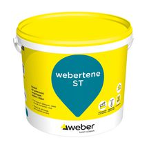 Enduit organique de parement webertene ST pour façade neuve aspect ribbé - blanc éclat 700 - seau de 25Kg