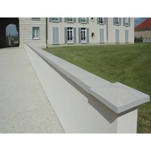 Chaperon de mur 1 pente Optipose - gris - 49x33x4/6,8 cm