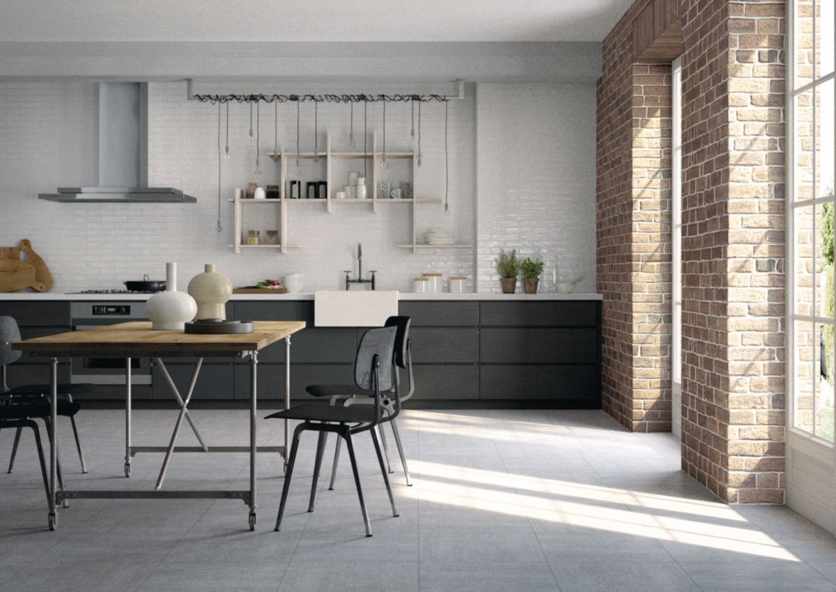 Carrelage Sol Interieur Exterieur Road Grey Grip Gres Cerame 45x45 Cm Ep 9 Mm Cerabati