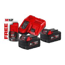 Pack M18 NRG-502 - chargeur + 3 batteries