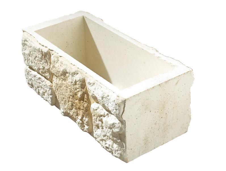 Bloc Muréal aspect moellons 52x26cm hauteur 20cm ton pierre nuancé Réf