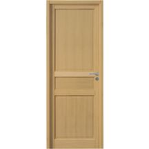 Porte de Chambre Avec Zarge CPL Chêne-platinweiß diagonalement ensemble complet 75 mm Design arête