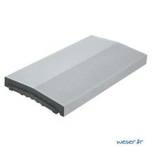 Chaperon de mur 2 pentes Optipose - gris - 49x28x4 cm