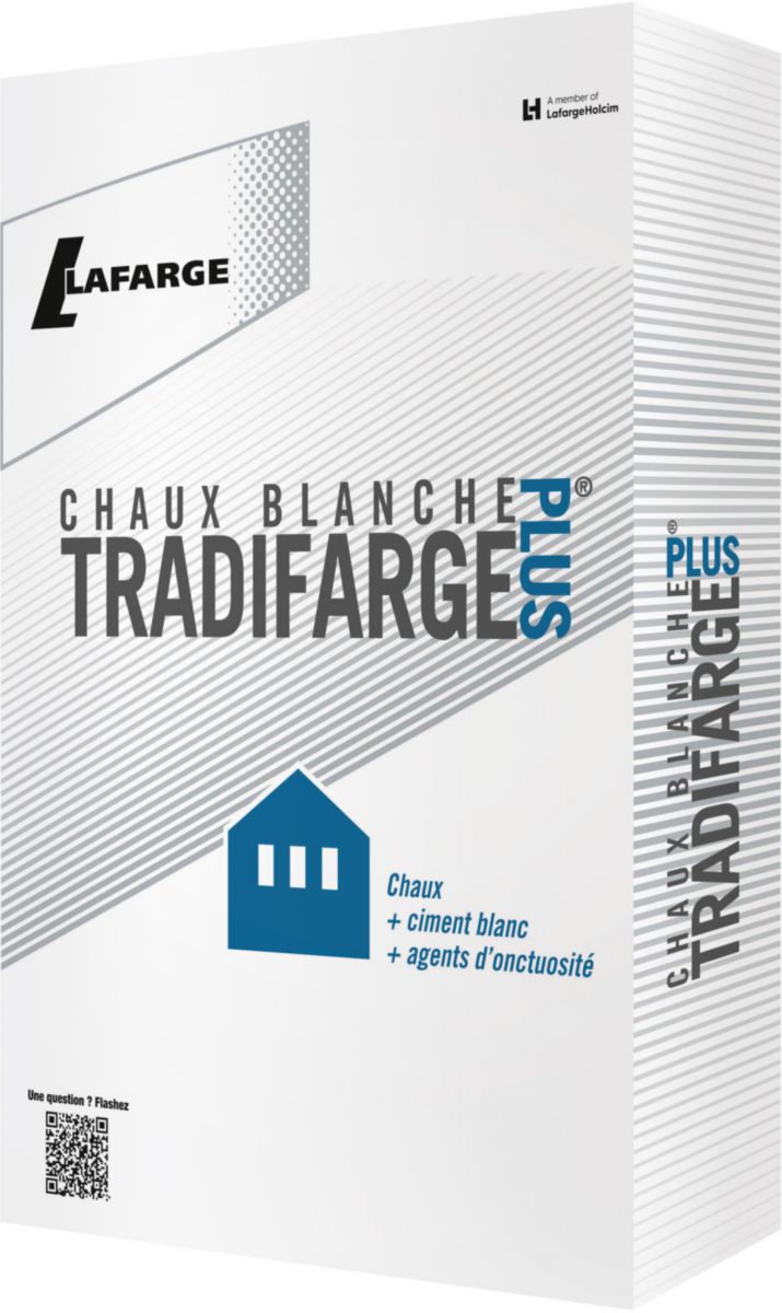 Chaux hydraulique blanche Tradifarge Plus sac de 35 kg LAFARGE CIMENT