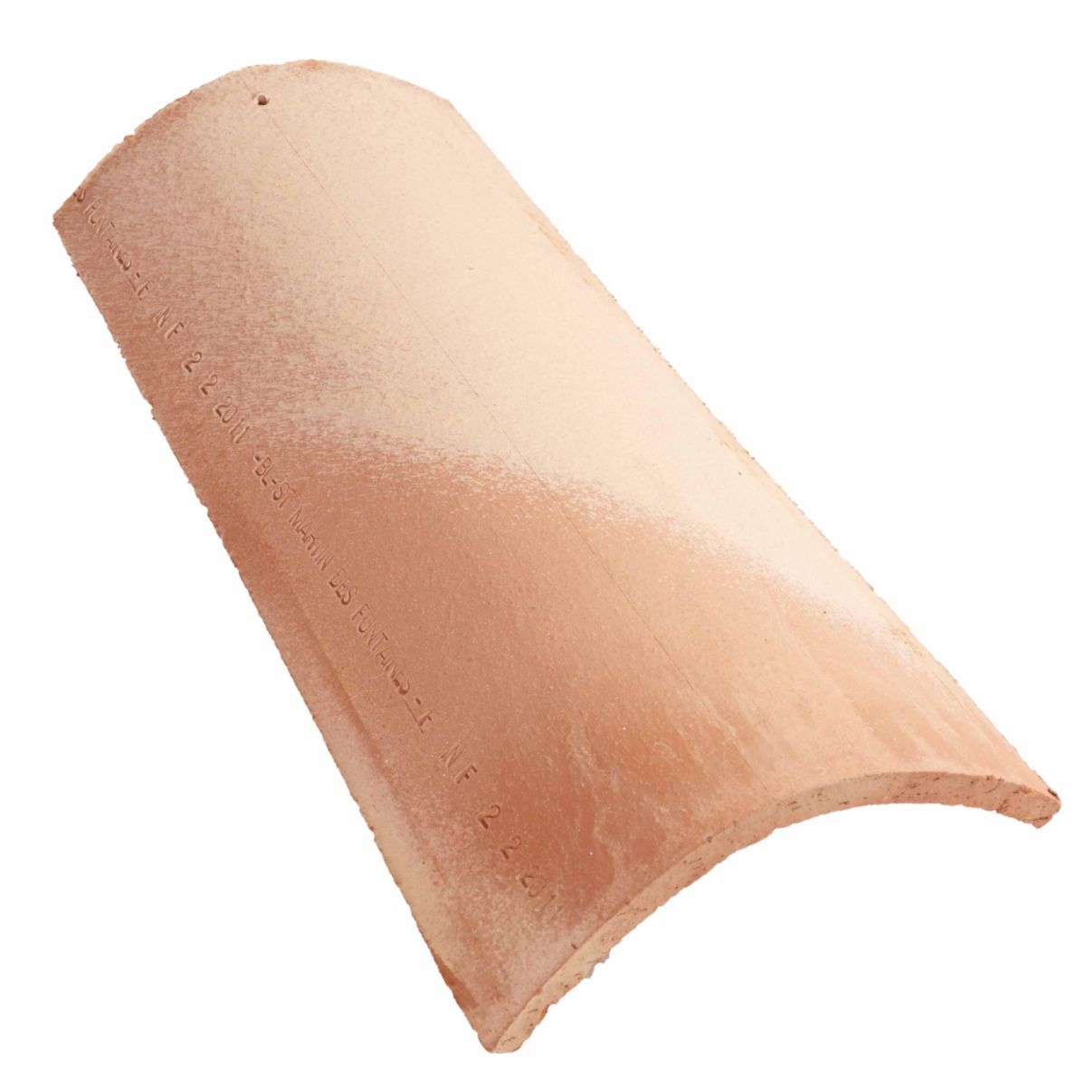 Tuile faîtière canal Tégula 50 - terre cuite - rouge - L. 500 mm