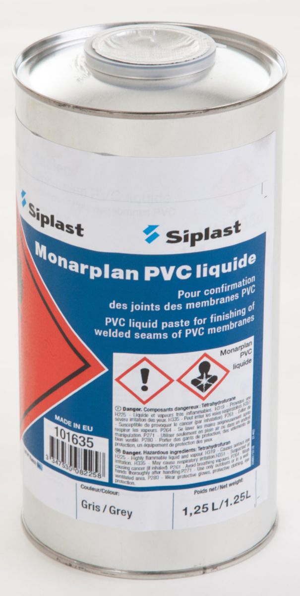 Finition de joint PVC liquide Monarplan anthracite bidon de 1,25 l